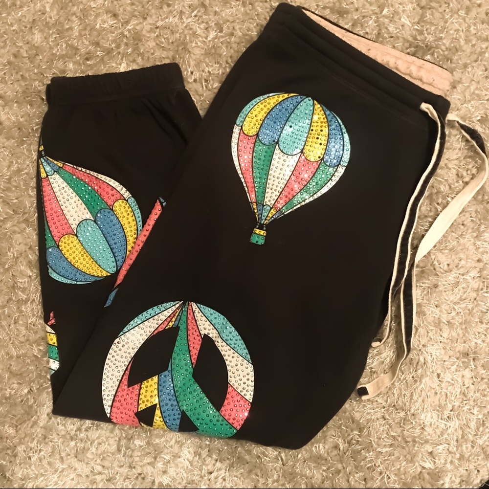 🔥VINTAGE VS Pink Rainbow Bling Sweats🔥